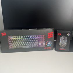 LED Red Dragon Wired Keyboard And Mouse