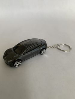 Hot Wheels Tesla Model 3 keychain