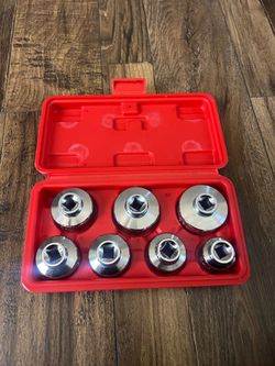 7 Pcs Oil Filter Cartridge Socket Set Metric 24-38mm