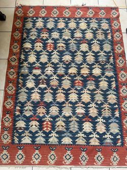 Vintage Kilim Flatweave Area Rug