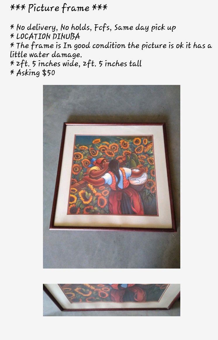Picture frame $50
