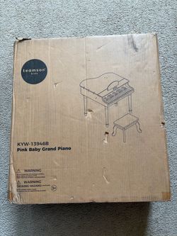 Teamson Kids Pink Baby Grand Piano