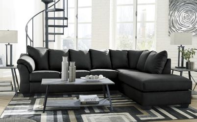 Black sectional couch