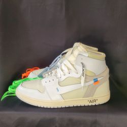 off white Jordan 1 white