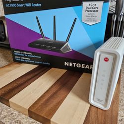 Like New Netgear Router with Modem Combo