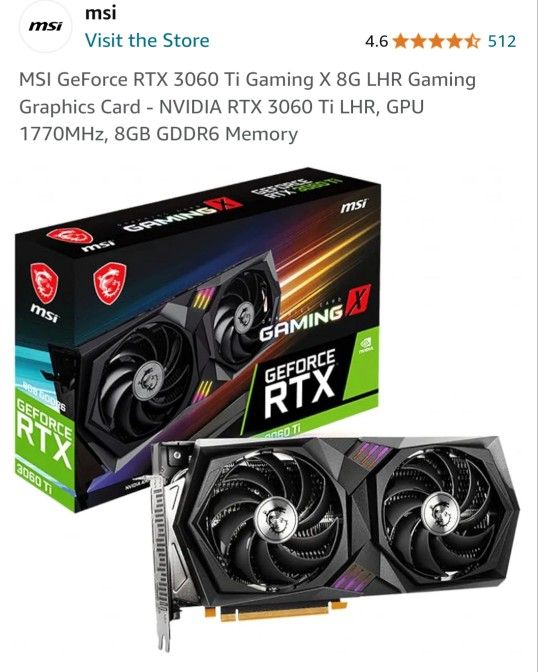 MSI Gaming X 3060Ti - Used