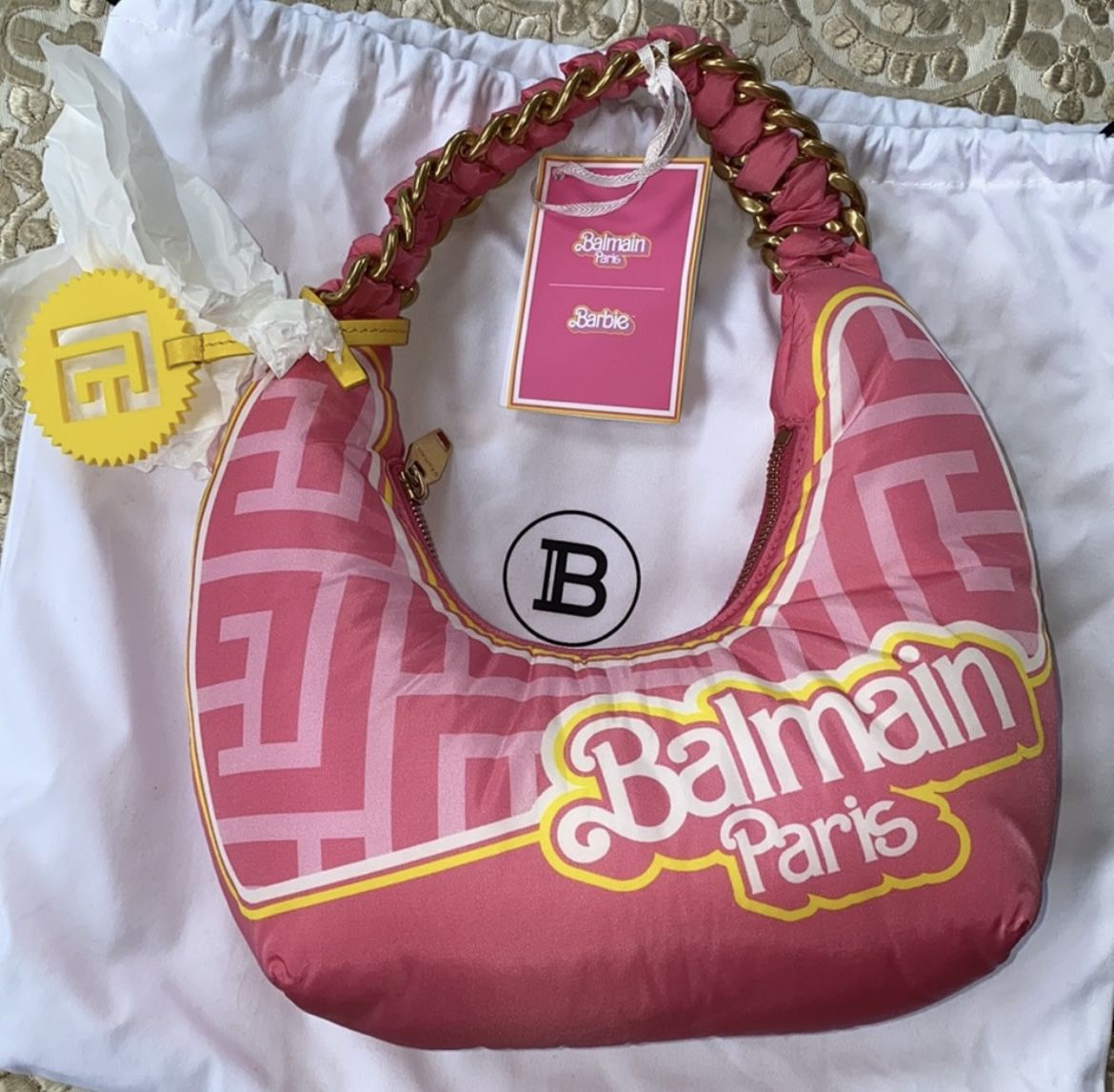 NEW Balmain X Barbie Mini Pillow Shoulder Bag