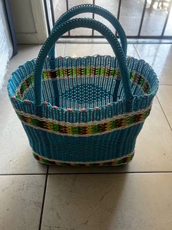 blue Quetzal Crafts plastic reusable shopping bag