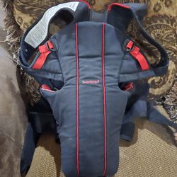 Baby Bjorn Baby Carrier Sport Black Red Cotton Padded 8-26 lbs