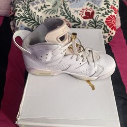 Baby pink and white Jordan 6