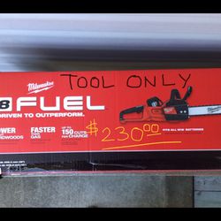 Milwaukee M18 FUEL 16” Chainsaw. Brand NEW from Combo Kit.  Tool Only.  No Charger.  No Battery.  No Blower.