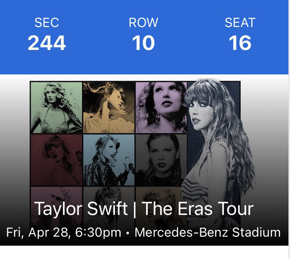 Taylor Swift Eras Tour Atlanta