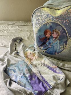 Frozen  Backpack  and  sweater
