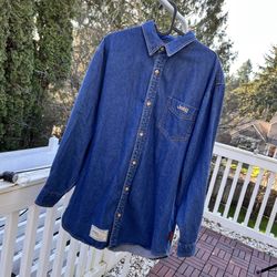 Vintage Jeep Denim shirt men size M