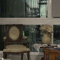 Vintage Wood Carved Chair