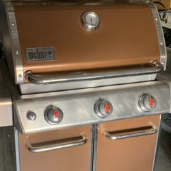 Weber Genesis 310 Propane BBQ Grill Orange Bronze Heavy Duty