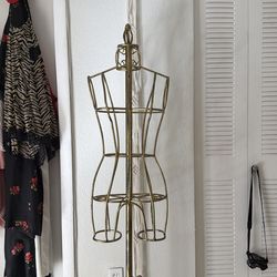 Metal mannequin on wheels