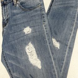 Boyfriend Straight Leg Stretch Denim Jeans Size 8 - Excellent Preloved Condition