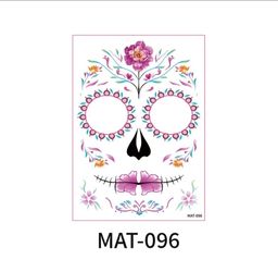 Face tattos for dia de muertos