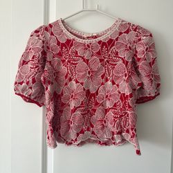 Flower Design Shirt Size M