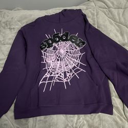 Sp5der Purple Hoodie 