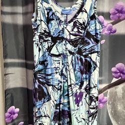 Simply Vera Wang purple & blue sundress (small)