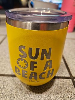 Piper Lou Sun of a Beach Insulated Wine Tumbler