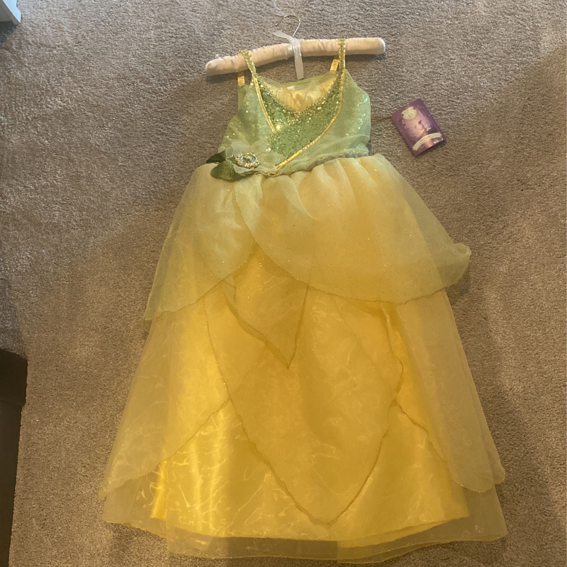 Disney store Tiana Costume Size 9/10- New With Tags