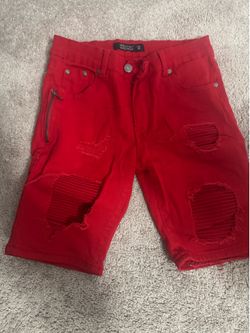 Red small jort