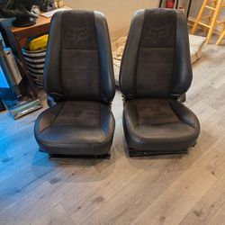 Custom SS Bucket Seats – Suede/Leather – Perfect for Classic Car Swap