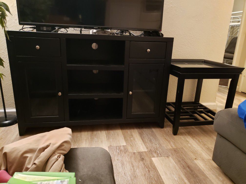 Moving...TV stand/ entertainment w/ side table