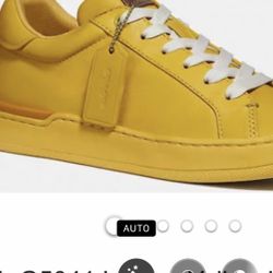 Carmel Leather Coach Tennis Shoes