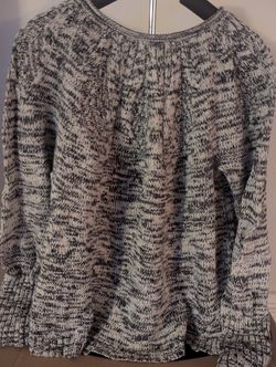 Chaps Women's Stitched-Yoke Crewneck Pull Over Long Sleeve Sweater size XL