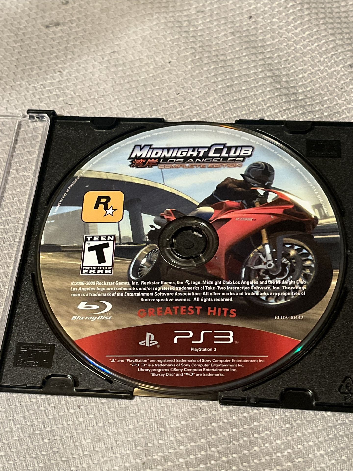 Midnight Club Los Angeles Complete Edition (Sony PlayStation 3) PS3 Disc Only for Sale in