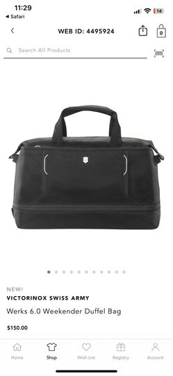 Brand New Victorinox Werks Traveler 6.0 Weekender  -great Christmas Gift For Traveling 