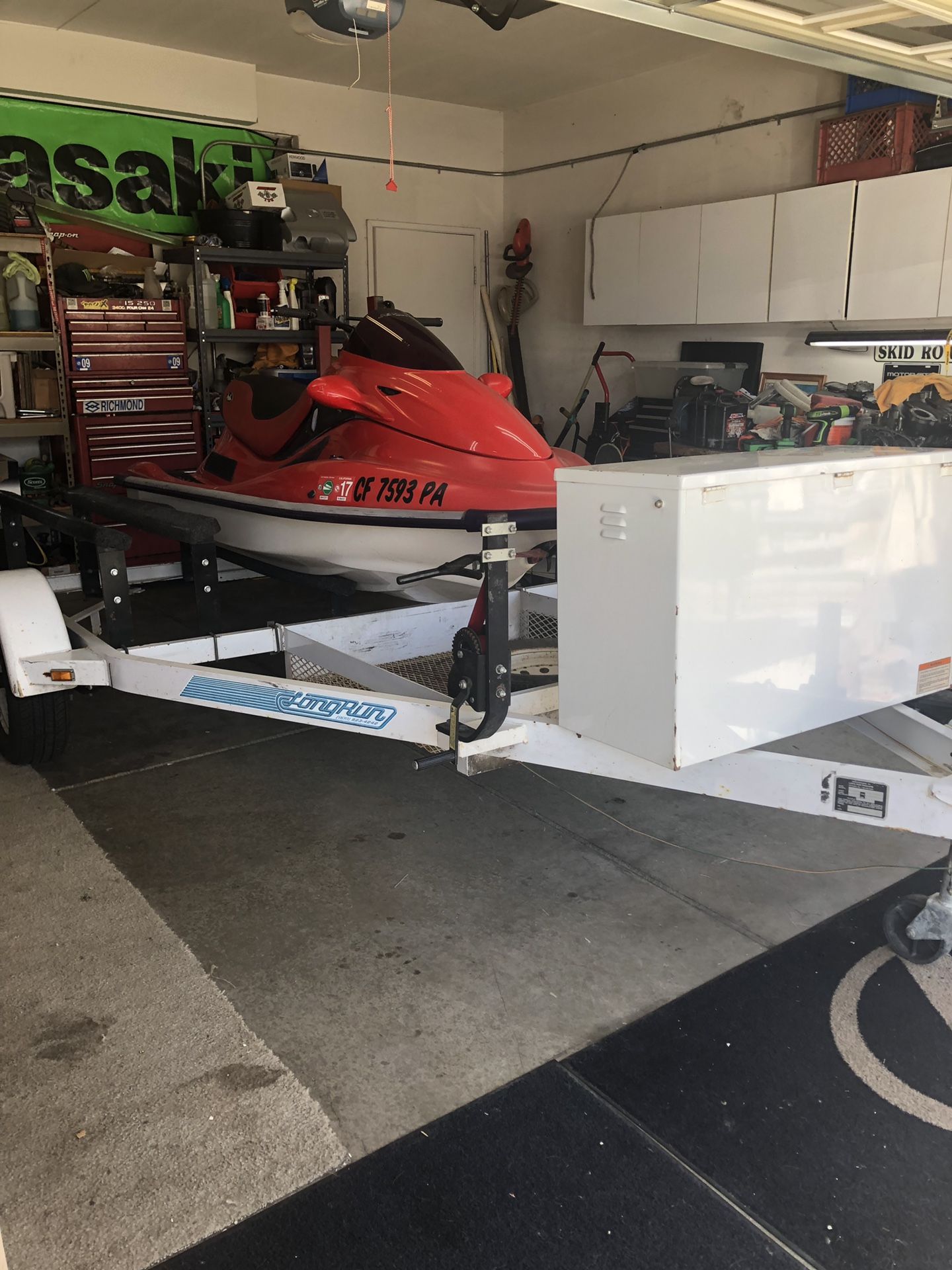 Long run jet ski trailer custom fit whatever u got