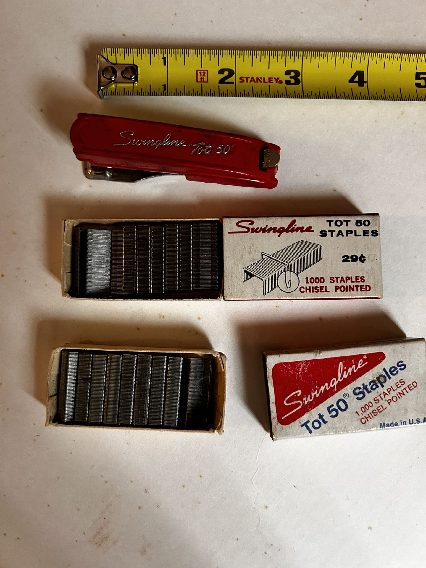 Vintage Red Miniature Swingline Stapler