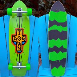 Dogtown Skates Spray Cross Complete Longboard Skateboard 36.5” Custom Grip Tape