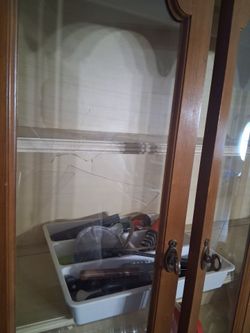 vintage China cabinet