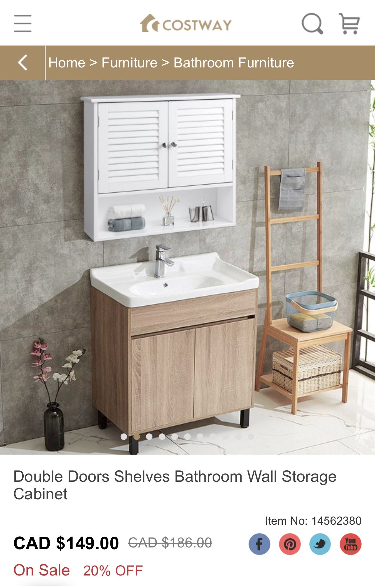 New Double Doors Shelves Bathroom Wall Storage Cabinet (Nuevo) NO TRADES. NO SHIPPING. (EAST PALMDALE) FINAL SELL