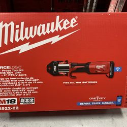 Milwaukee M18 18-Volt Lithium-Ion Brushless Cordless FORCE LOGIC Press Tool Kit with 1/2 in. - 2 in. Jaws Kit (6-Jaws Included