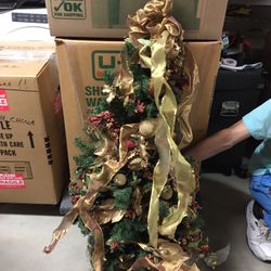 Chirstmas Tree & 5 Strands Of Fruit 