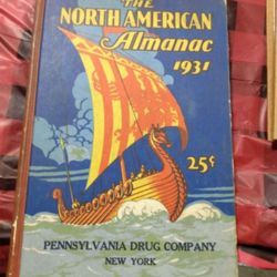 Vintage 1931 North America Almanac Book