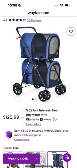 Double Pet Stroller