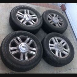 4 X 265/60r18 6x135 6x5.31 Stock Ford F-150 Expedition Wheels Rims With Tires!!!!