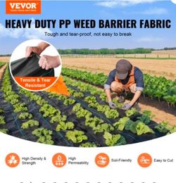 Weed Barrier Landscape Fabric, 3*100FT Heavy Duty Garden Weed Fabric, Woven PP Weed Control Fabric, Driveway Fabric, Geotextile Fabric for Landscaping