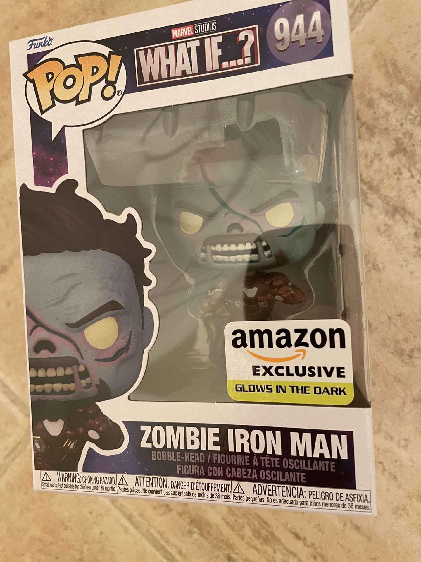 Funko Exclusive Marvel Zombie Iron Man What If Glow In The Dark