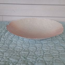 Nice Large glass bowl platter 15.5" 