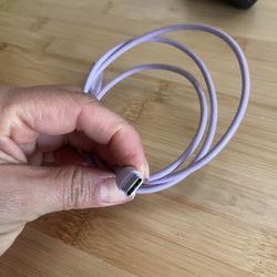 $4 Purple USB C To USB A Lightining Charging Chord 