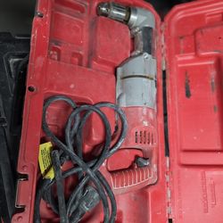 7 Amp Corded 1/2 in. Corded Right-Angle Drill Kit with Hard Case